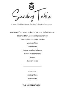 The Menu for Sunday Table with Dani The Menu for Sunday Table with Dani